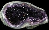 Dark Amethyst Crystal Geode - Top Quality #36906-1